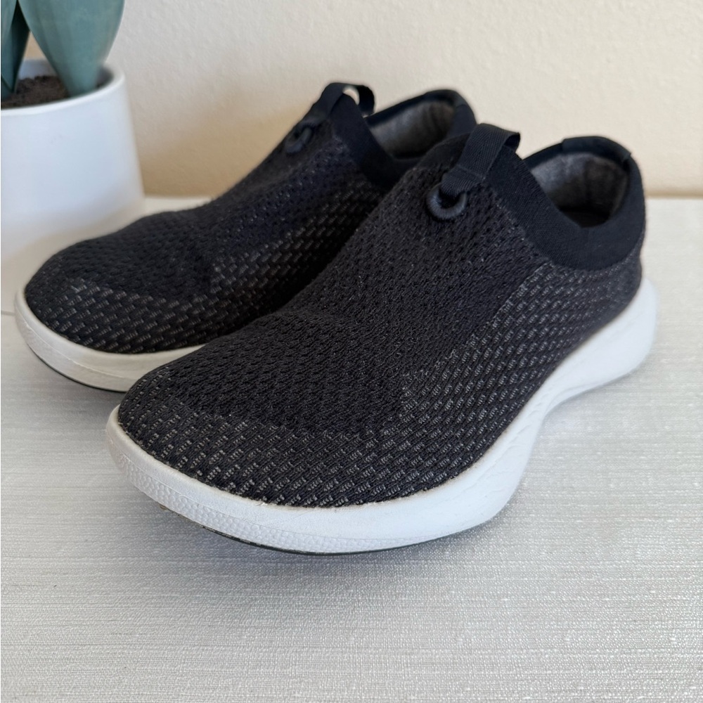 Allbirds Black/Gray Knit Wool Slip-On Comfy Casual Sneakers